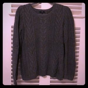 Gap Chunky Cable-Knit Crewneck Wool Sweater - M